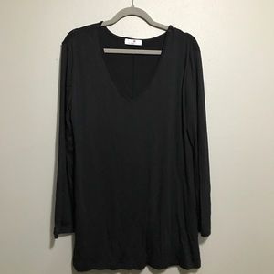 Black v neck tunic